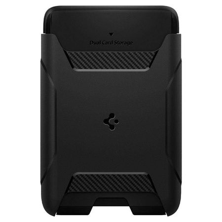 SPIGEN RUGGED ARMOR MAGSAFE UNIVERSAL MAGNETIC CARD WALLET BLACK