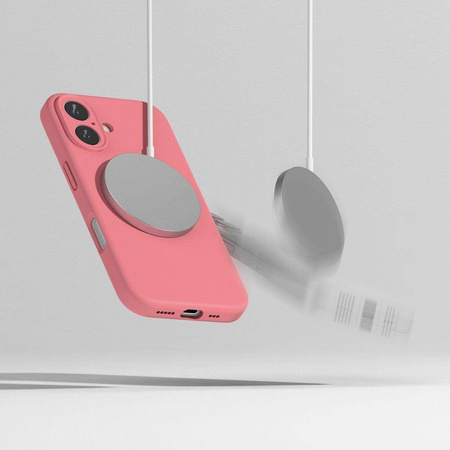 RINGKE SILICONE MAGNETIC MAGSAFE IPHONE 16 PINK
