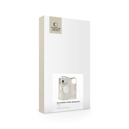 TECH-PROTECT SILICONE PURE MAGSAFE IPHONE 16 PRO MAX COSMIC LATTE