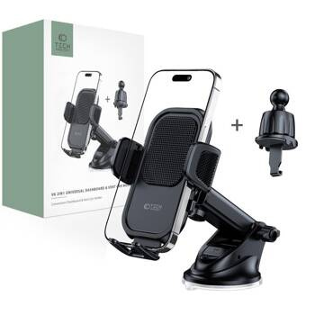 TECH-PROTECT V6 UNIVERSAL DASHBOARD & VENT CAR MOUNT BLACK