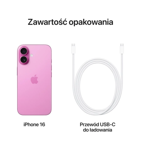 Apple iPhone 16 128GB Różowy