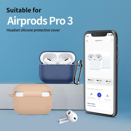 TECH-PROTECT SILICONE HOOK APPLE AIRPODS PRO 3 CAFFE LATTE