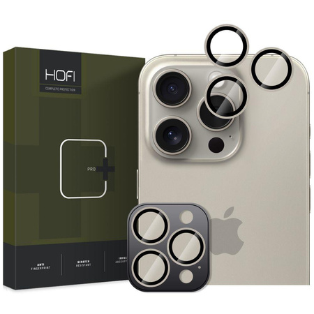 OSŁONA APARATU HOFI CAMRING PRO+ IPHONE 16 PRO / 16 PRO MAX / 17 PRO / MAX NATURAL TITANIUM