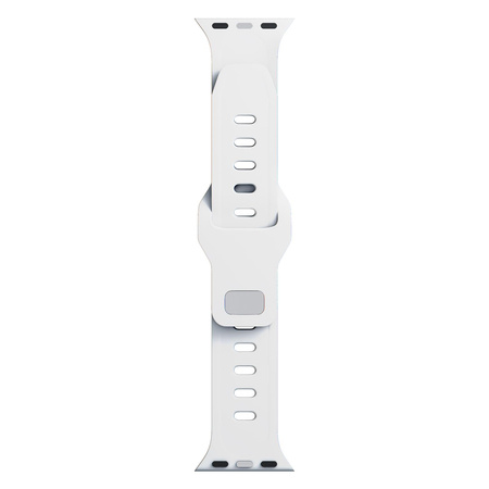 38/40/41 mm White - 3mk Silicone Watch Strap for Apple