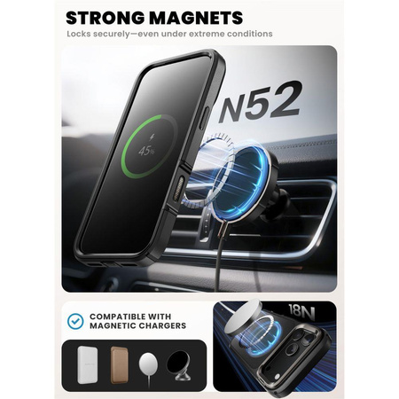 SUPCASE IBLSN ARES FLIP MAG MAGSAFE IPHONE 17 PRO MAX BLACK