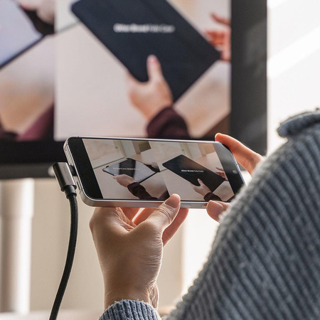 RINGKE USB 3.2 GEN 2X2 TYPE-C 90 DEGREE CABLE PD 240W 200CM BLACK