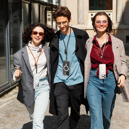 TECH-PROTECT C1S ROPE CROSSBODY STRAP BLACK/BLACK