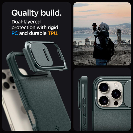 SPIGEN OPTIK ARMOR MAG MAGSAFE IPHONE 16 PRO MAX ABYSS GREEN