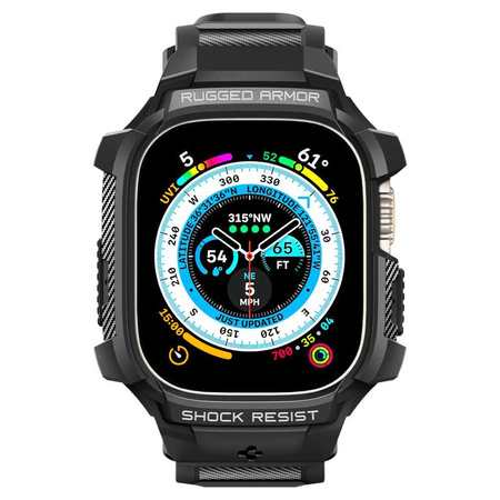 SPIGEN RUGGED ARMOR ”PRO” APPLE WATCH ULTRA 1 / 2 / 3 (49 MM) BLACK