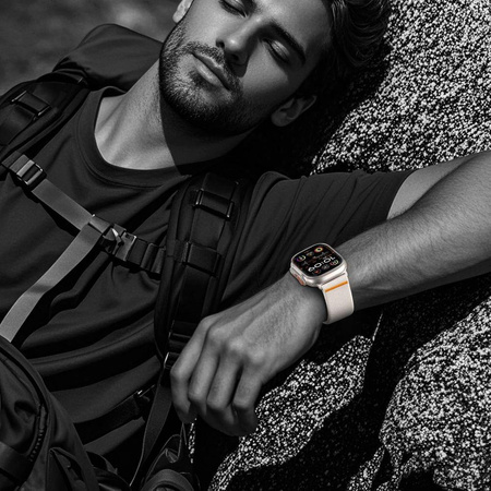 TECH-PROTECT NYLON CLASP APPLE WATCH 8 / 9 / 10 / 11 / SE / ULTRA (44 / 45 / 46 / 49 MM) TITANIUM