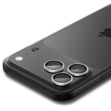 OSŁONA APARATU SPIGEN OPTIK PRO GLAS.TR ”EZ FIT” CAMERA PROTECTOR 2-PACK IPHONE 14 PRO / MAX / 15 PRO / MAX / 16 PRO / MAX / 17 PRO / MAX SILVER