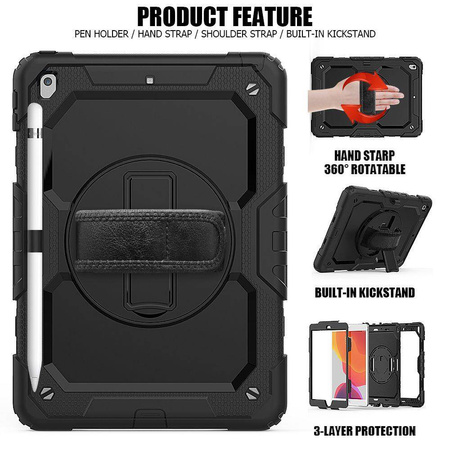 TECH-PROTECT SOLID360 IPAD 10.2” 7 / 8 / 9 / 2019-2021 BLACK