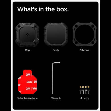 SPIGEN TOUGH ARMOR APPLE AIRTAG BLACK