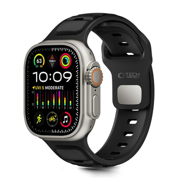 TECH-PROTECT ICONBAND LINE APPLE WATCH 8 / 9 / 10 / 11 / SE / ULTRA (44 / 45 / 46 / 49 MM) BLACK/BLACK