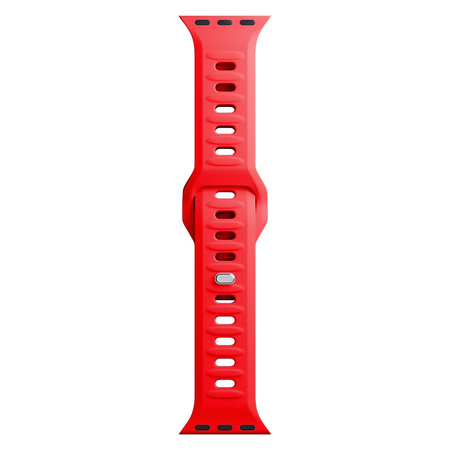 42/44/45/49 mm Red - 3mk Silicone Watch Strap for Apple