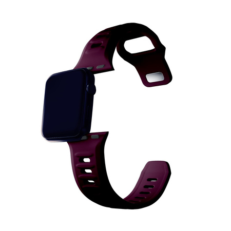 38/40/41 mm Mulberry - 3mk Silicone Watch Strap for Apple