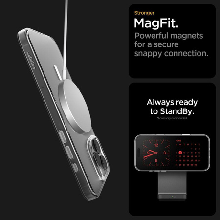 SPIGEN THIN FIT "T" MAG MAGSAFE IPHONE 16 PRO CLEAR/WHITE