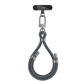 TECH-PROTECT C4S ROPE WRIST STRAP CRAYON GREY/SILVER