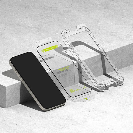 SZKŁO HARTOWANE RINGKE EASY SLIDE 2-PACK IPHONE 16 PRO BLACK