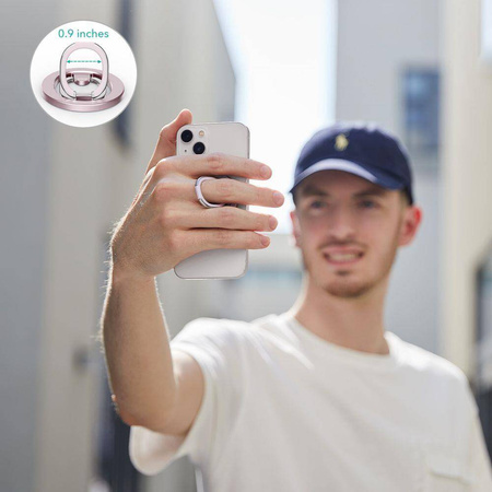 ESR HALOLOCK MAGNETIC MAGSAFE PHONE RING STAND PASTEL PINK