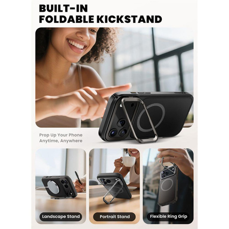 SUPCASE IBLSN ARES FLIP MAG MAGSAFE IPHONE 17 PRO MAX BLACK