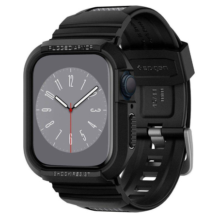 SPIGEN RUGGED ARMOR ”PRO” APPLE WATCH 6 / 7 / 8 / 9 / SE 1 / 2 / 3 (44 / 45 MM) BLACK
