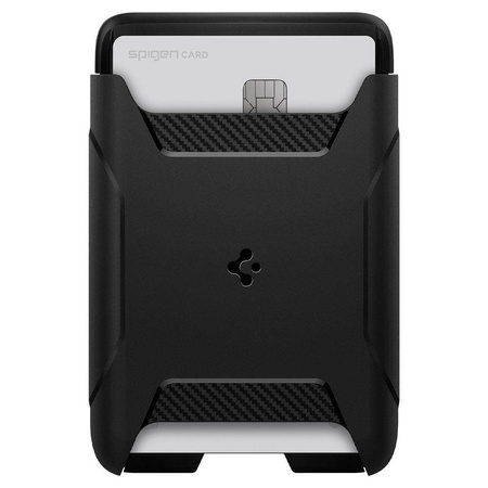 SPIGEN RUGGED ARMOR MAGSAFE UNIVERSAL MAGNETIC CARD WALLET BLACK