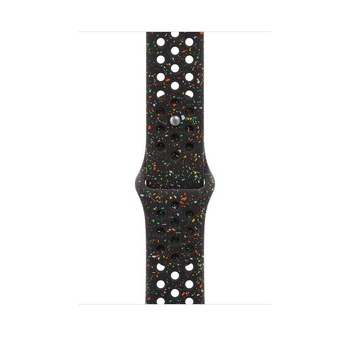 Pasek sportowy Nike w kolorze nocnej czerni do koperty 46 mm - rozmiar S/M