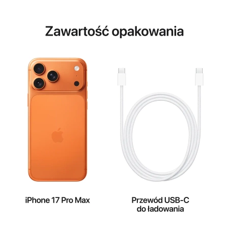 APPLE iPhone 17 Pro Max 256GB Kosmiczny Pomarańcz