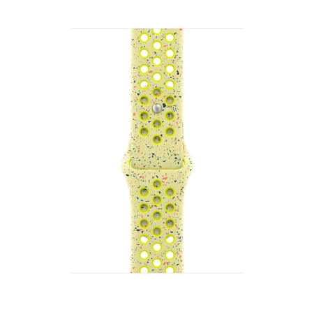 Pasek sportowy Nike w kolorze promiennym zielonożółtym do koperty 46 mm - rozmiar S/M