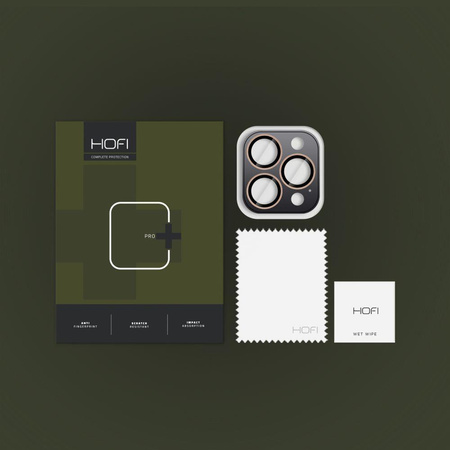 OSŁONA APARATU HOFI CAMRING PRO+ IPHONE 16 PRO / 16 PRO MAX / 17 PRO / MAX DESERT TITANIUM