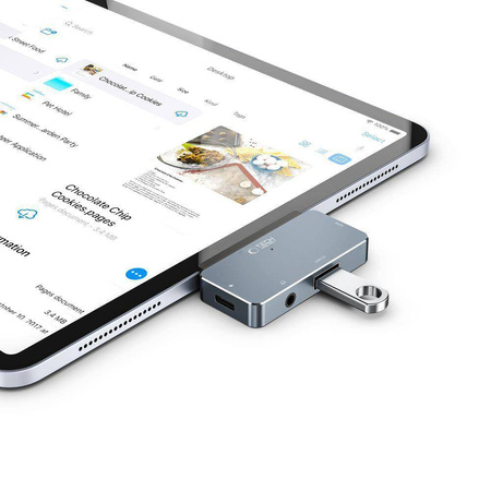 TECH-PROTECT V6-HUB ADAPTER 4IN1 GREY