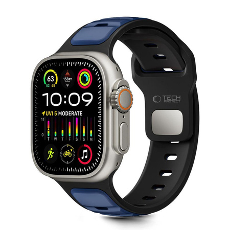TECH-PROTECT ICONBAND LINE APPLE WATCH 8 / 9 / 10 / 11 / SE / ULTRA (44 / 45 / 46 / 49 MM) BLACK/NAVY