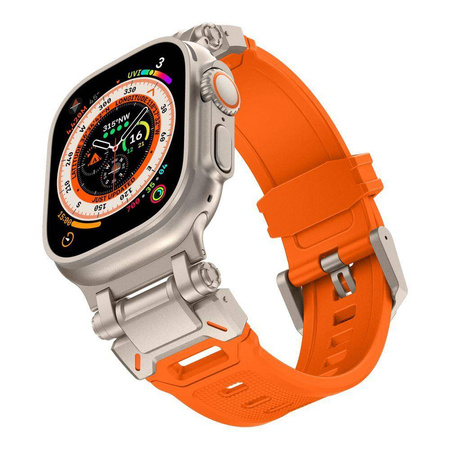TECH-PROTECT DELTA PRO APPLE WATCH 6 / 7 / 8 / 9 / 10 / SE / ULTRA 1 / 2 (44 / 45 / 46 / 49 MM) ORANGE/TITANIUM