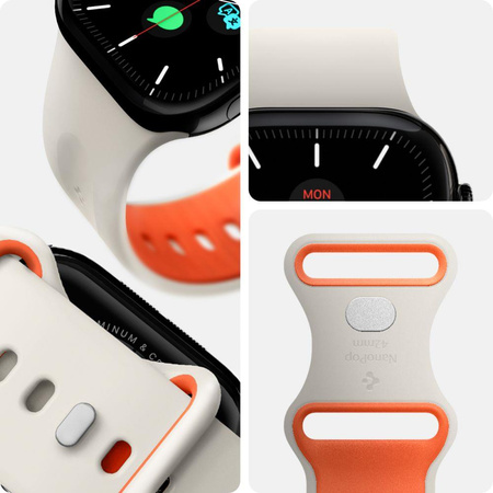 SPIGEN NANO POP APPLE WATCH 8 / 9 / 10 / 11 / SE (40 / 41 / 42 MM) ORANGE BEIGE