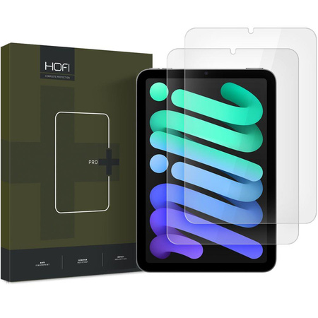SZKŁO HARTOWANE HOFI GLASS PRO+ 2-PACK IPAD MINI 8.3” 6 / 7 / 2021-2024 CLEAR