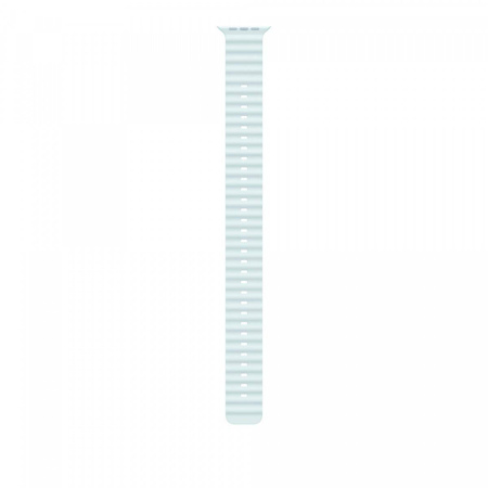 Przedłużka do paska Ocean w kolorze mroźnego błękitu do koperty 49 mm - elementy z tytanu w kolorze naturalnym