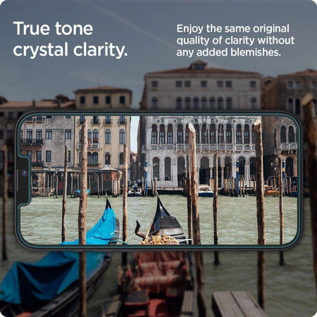 SZKŁO HARTOWANE SPIGEN GLAS.TR ”EZ FIT” 2-PACK IPHONE 13 / 13 PRO / 14 / 16E CLEAR