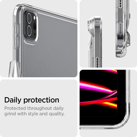 SPIGEN AIRSKIN HYBRID ”S” IPAD PRO 12.9” 4 / 5 / 6 / 2020-2022 CRYSTAL CLEAR