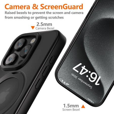 TECH-PROTECT MAGRING MAGSAFE IPHONE 15 PRO MATTE BLACK