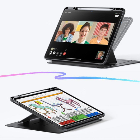 ESR FLIP HYBRID IPAD AIR 13” 1 / 2 / 2024-2025 BLACK