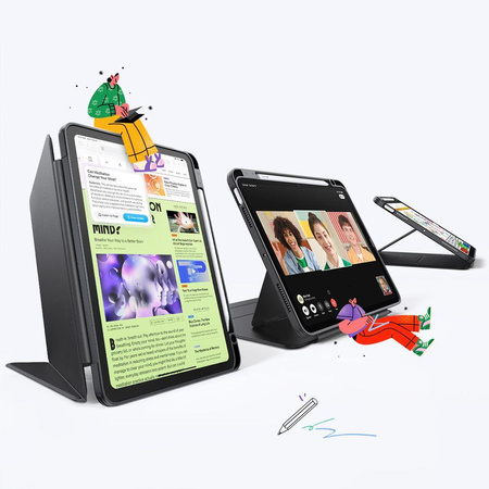 ESR FLIP HYBRID IPAD AIR 10.9” 4 / 5 / 2020-2022 / 11” 6 / 7 / 2024-2025 BLACK