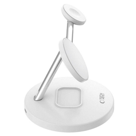 TECH-PROTECT QI15W-A35 3IN1 MAGNETIC MAGSAFE WIRELESS CHARGER WHITE