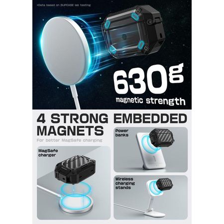 SUPCASE UNICORN BEETLE PRO MAGSAFE IP68 APPLE AIRPODS PRO 3 BLACK