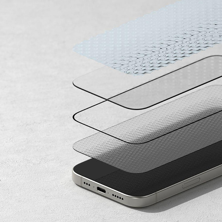 SZKŁO HARTOWANE RINGKE EASY SLIDE 2-PACK IPHONE 16 PRO BLACK