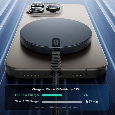 ESR HALOLOCK QI2 MINI MAGNETIC MAGSAFE WIRELESS CHARGER 15W BLACK
