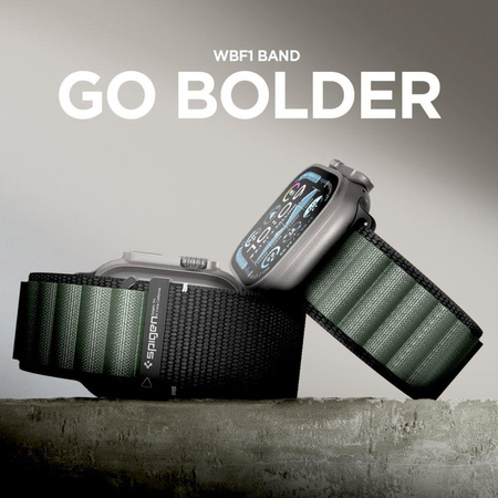 SPIGEN WBF1 BAND APPLE WATCH 8 / 9 / 10 / 11 / SE / ULTRA (44 / 45 / 46 / 49 MM) BLACK/GREEN