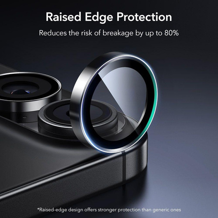 OSŁONA NA APARAT ESR ARMORITE CAMERA PROTECTOR IPHONE 16 / 16 PLUS / 17 BLACK