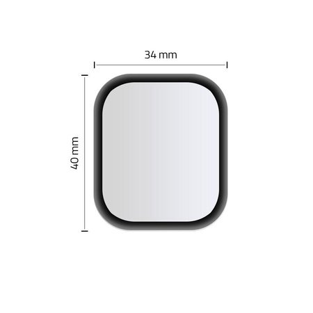 SZKŁO HYBRYDOWE HOFI HYBRID GLASS APPLE WATCH 4 / 5 / 6 / SE 1 / 2 / 3 (44MM) BLACK