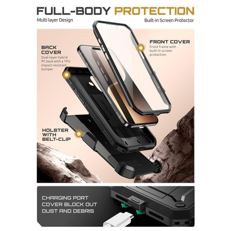 SUPCASE UNICORN BEETLE PRO IPHONE 17 BLACK